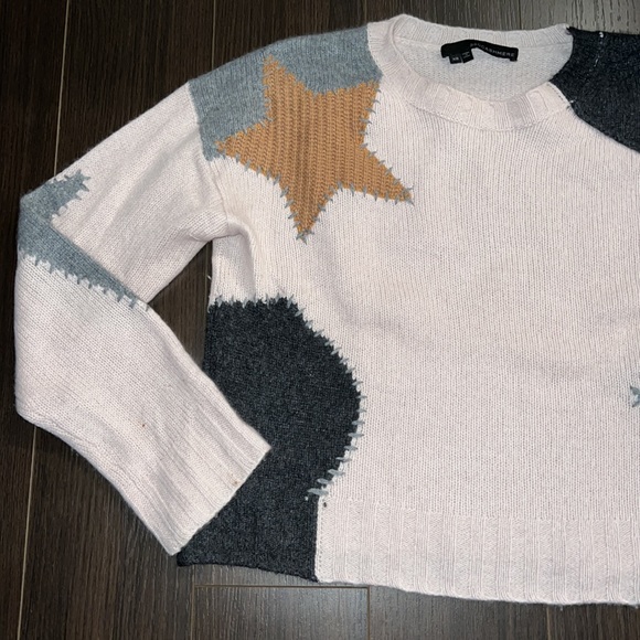 360 CASHMERE Julita Star Patch Sweater, XS - Picture 5 of 7